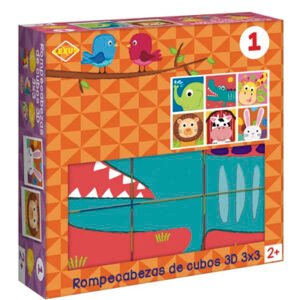 Rompecabezas de cubo naranja