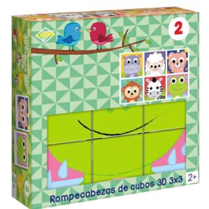 Rompecabezas de cubo verde