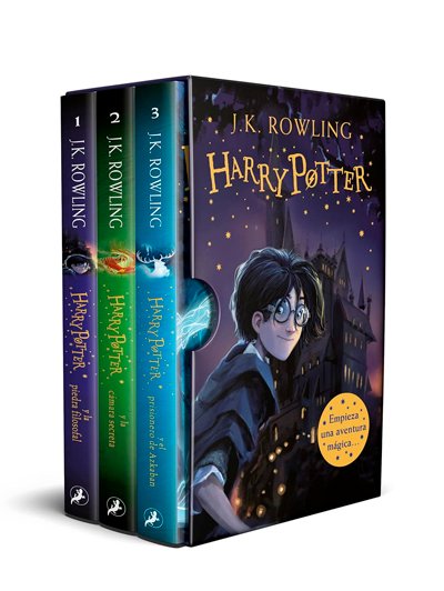 Pack estuche Harry Potter (1 al 3)